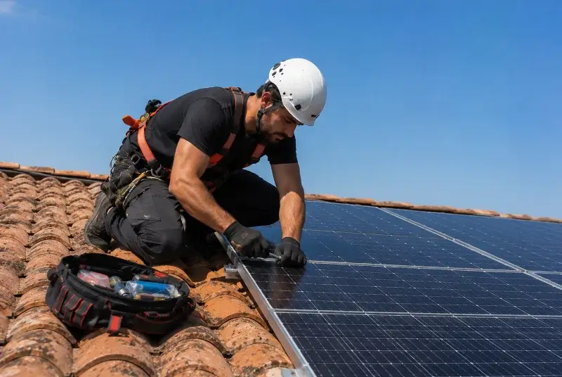 Maintenance et monitoring de panneaux solaires à Grand-Champ
